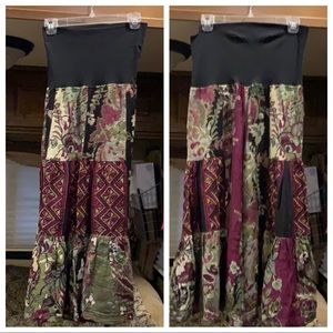 Tiered Lagenlook wide leg pants